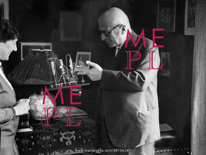 : Fritz Haber with the model of a plant for the production of : Fritz Haber with the model of a plant for the production of