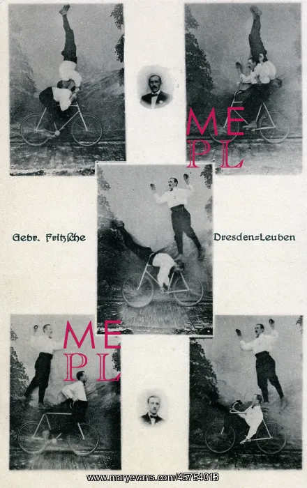 : The Fritzsche brothers - German Bicycle Acrobats : The Fritzsche brothers - German Bicycle Acrobats
