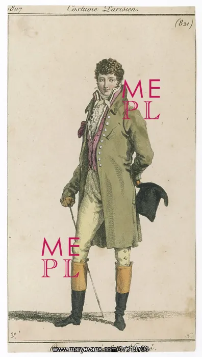 : Frock Coat - Cane 1807 : Frock Coat - Cane 1807