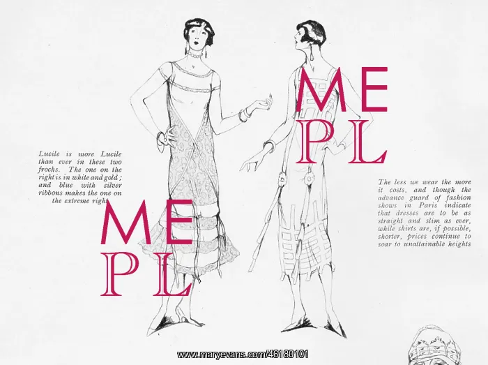 : Two frocks from Lucile, Paris, 1925 : Two frocks from Lucile, Paris, 1925