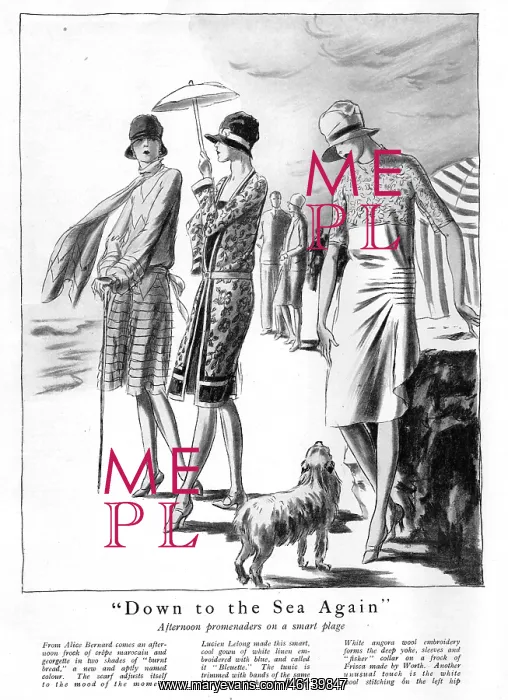: Frocks for the seaside, 1927 : Frocks for the seaside, 1927
