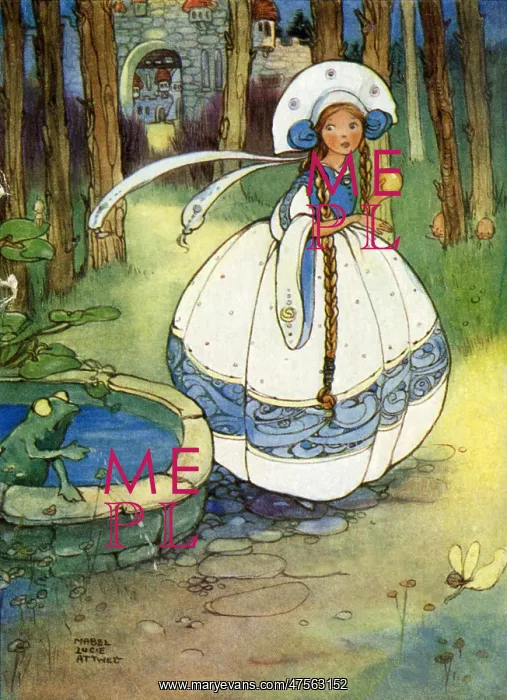 : The Frog Prince by Mabel Lucie Attwell : The Frog Prince by Mabel Lucie Attwell