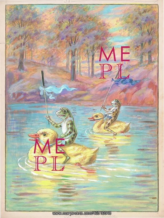  : Frogs riding yellow ducks