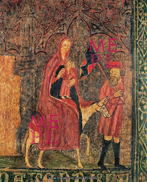 : Frontal of Tordesillas. Gothic. 15th century. Flight into Eg : Frontal of Tordesillas. Gothic. 15th century. Flight into Eg