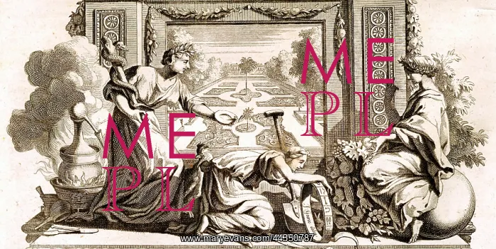  : Frontespiece - Garden and classical figures