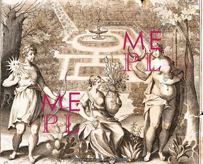  : Frontespiece - Garden and classical figures