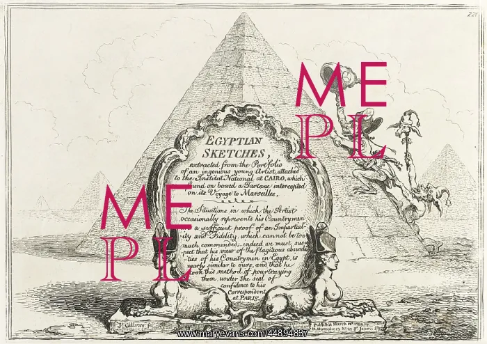 : Frontispiece to Gillray's Egyptian Sketches : Frontispiece to Gillray's Egyptian Sketches