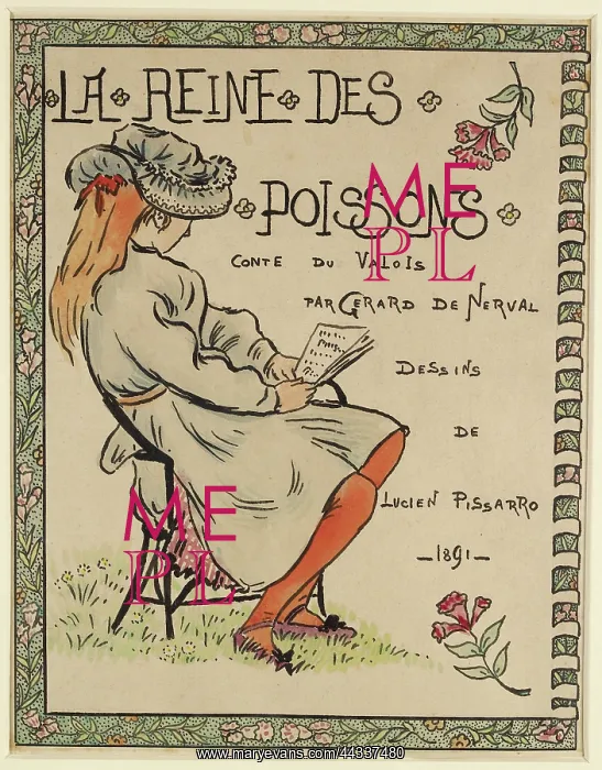 : Frontispiece, La Reine des Poissons, Lucien Pissarro : Frontispiece, La Reine des Poissons, Lucien Pissarro