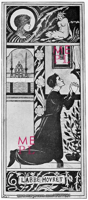 : Frontispiece to L'Abbe Mouret, Aubrey Beardsley : Frontispiece to L'Abbe Mouret, Aubrey Beardsley