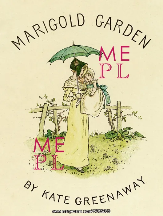 : Frontispiece, Marigold Garden by Kate Greenaway : Frontispiece, Marigold Garden by Kate Greenaway
