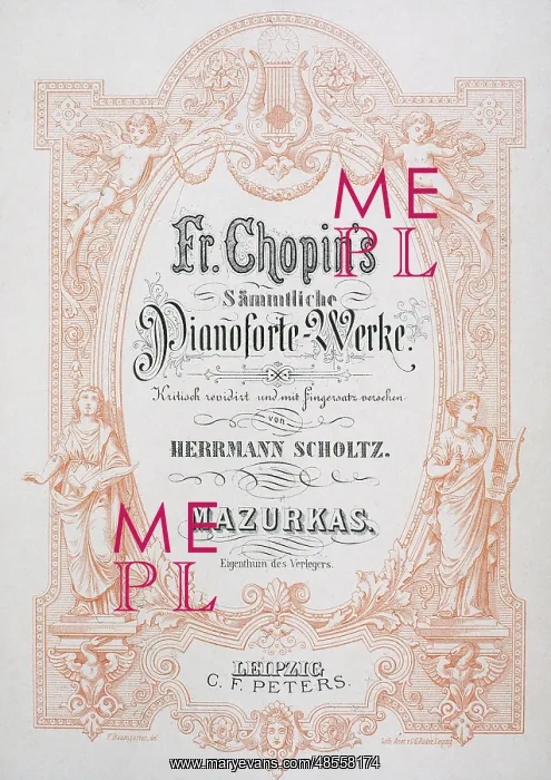 : Frontispiece of a mazurka by Chopin : Frontispiece of a mazurka by Chopin