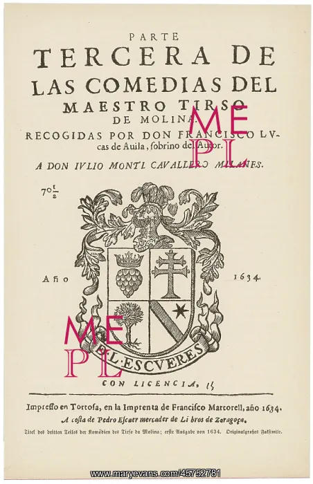 : FRONTISPIECE / DE MOLINA : FRONTISPIECE / DE MOLINA