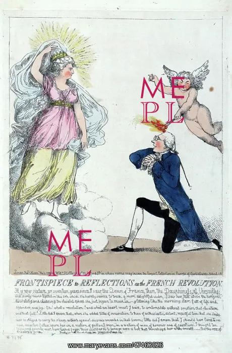 : Frontispiece to Reflections on the French revolution : Frontispiece to Reflections on the French revolution