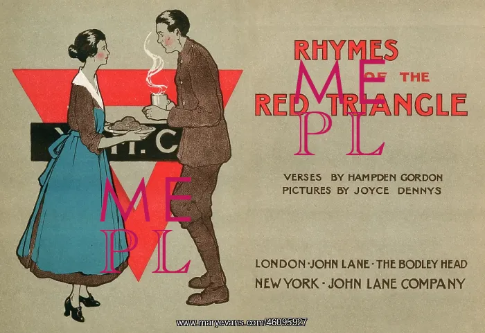 : Frontispiece and title page, Rhymes of the Red Triangle, WW1 : Frontispiece and title page, Rhymes of the Red Triangle, WW1