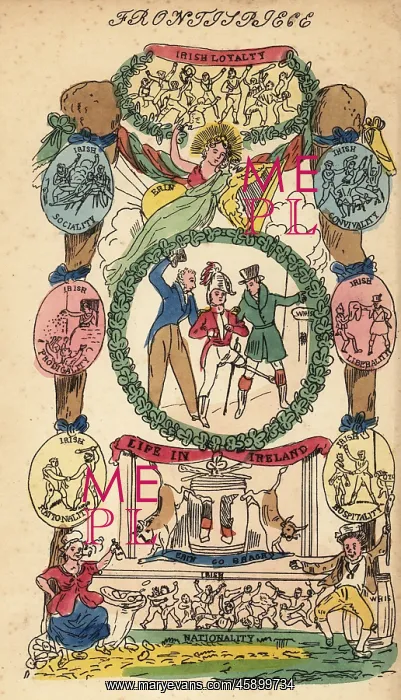 : Frontispiece with vignettes and medallions : Frontispiece with vignettes and medallions