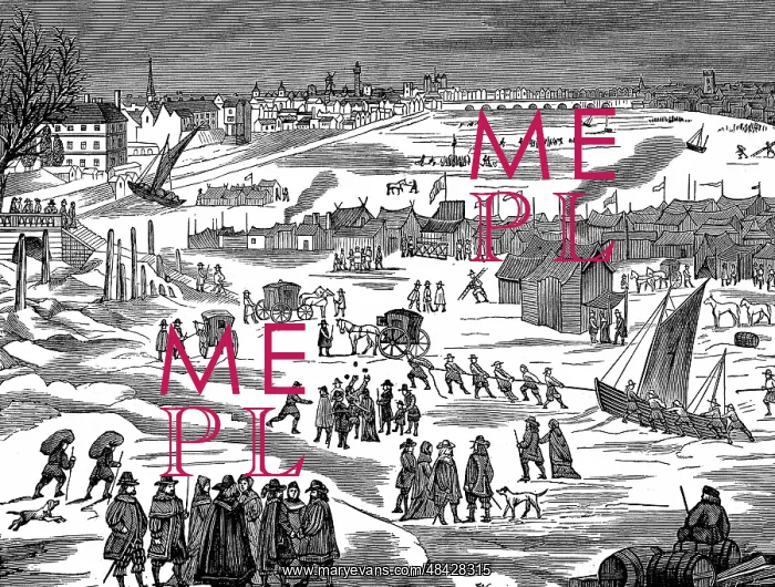 : Frost Fair on the Thames at London 1683. Facsimile : Frost Fair on the Thames at London 1683. Facsimile