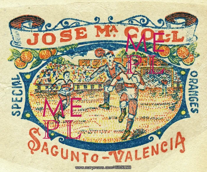 : Fruit Label -- Jose MaColl, Valencia oranges : Fruit Label -- Jose MaColl, Valencia oranges