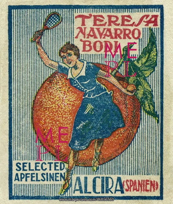 : Fruit Label -- Spanish oranges : Fruit Label -- Spanish oranges
