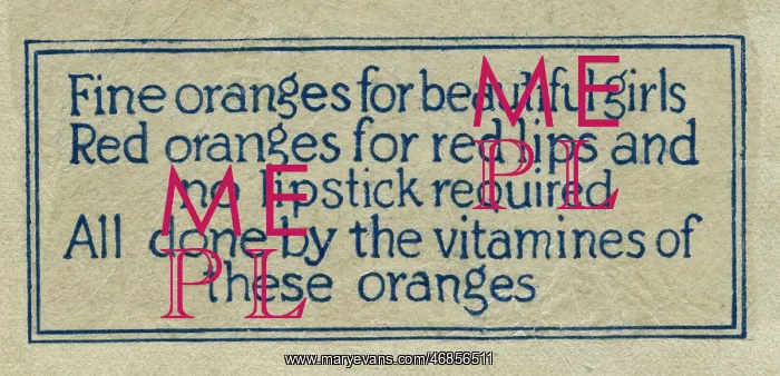 : Fruit Label -- text : Fruit Label -- text