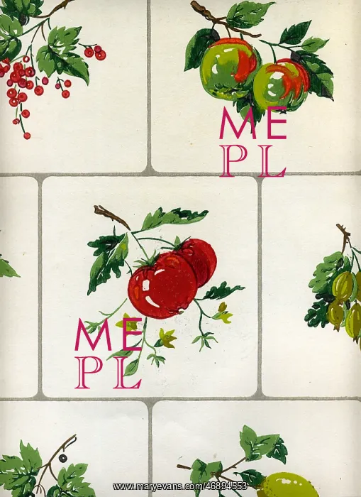 : Fruit tile-effect wallpaper by Duke : Fruit tile-effect wallpaper by Duke