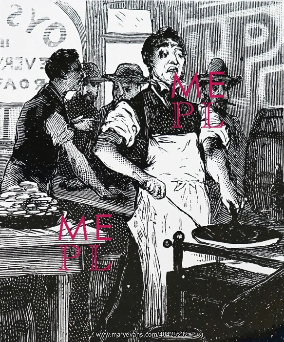 : Frying oysters in an American snack bar