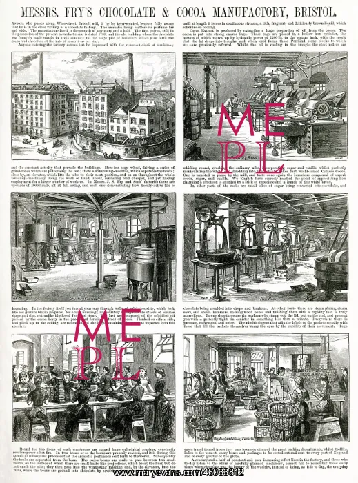 : Fry's Chocolate & Cocoa manufactory 1884 : Fry's Chocolate & Cocoa manufactory 1884