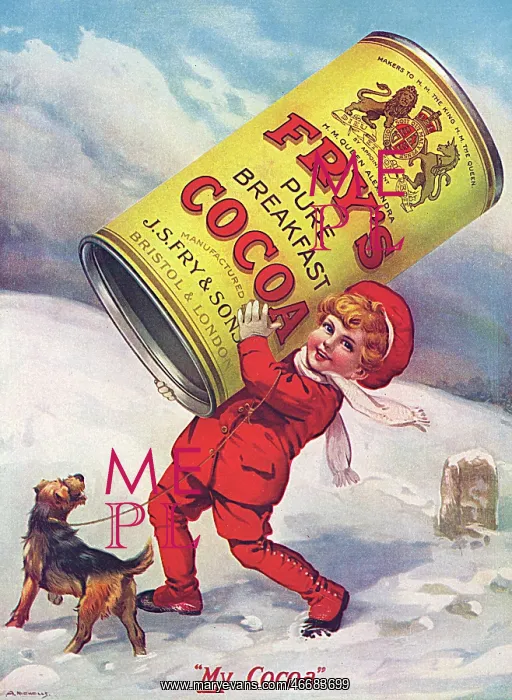 : Fry's Cocoa advertisement, WW1 : Fry's Cocoa advertisement, WW1