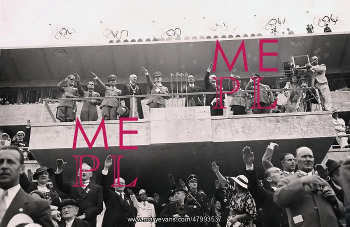 : The Fuehrer Box at opening of the Olympics, Berlin : The Fuehrer Box at opening of the Olympics, Berlin