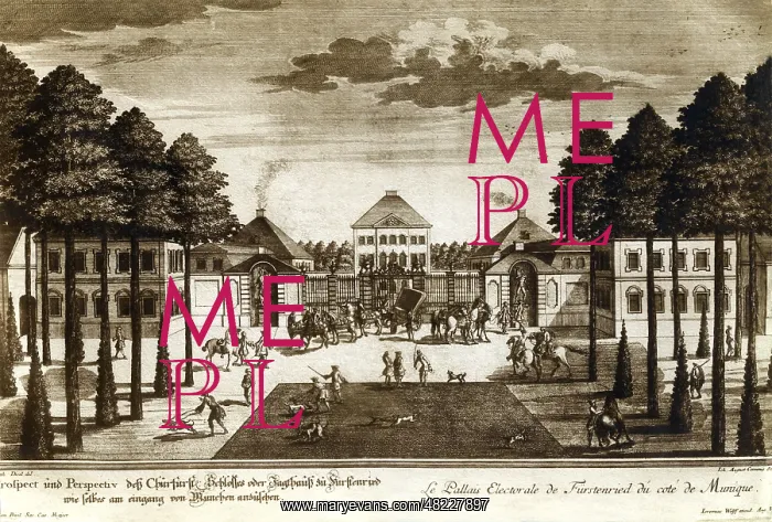 : The Fuerstenried Palace in Munich, after 1717 : The Fuerstenried Palace in Munich, after 1717