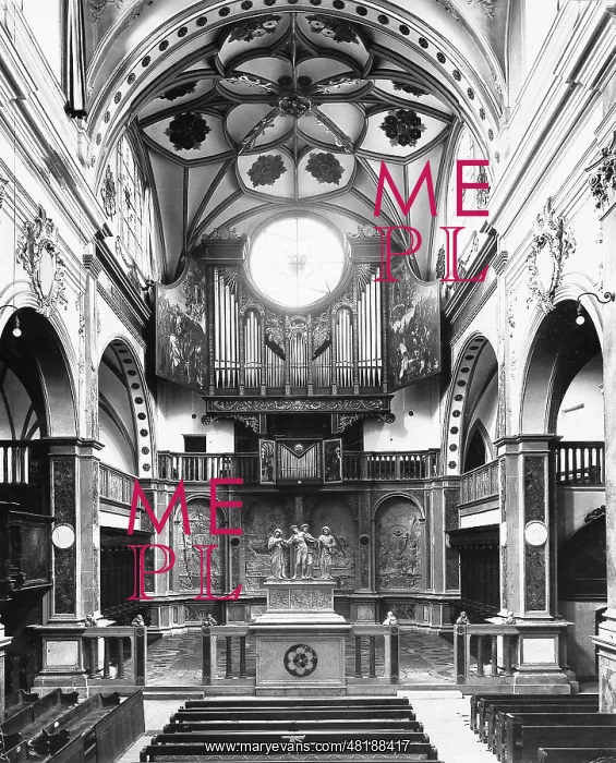 : The Fugger Chapel in Augsburg, 1926 : The Fugger Chapel in Augsburg, 1926