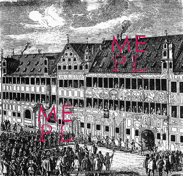 : The Fugger House in Augsburg, 1632 : The Fugger House in Augsburg, 1632
