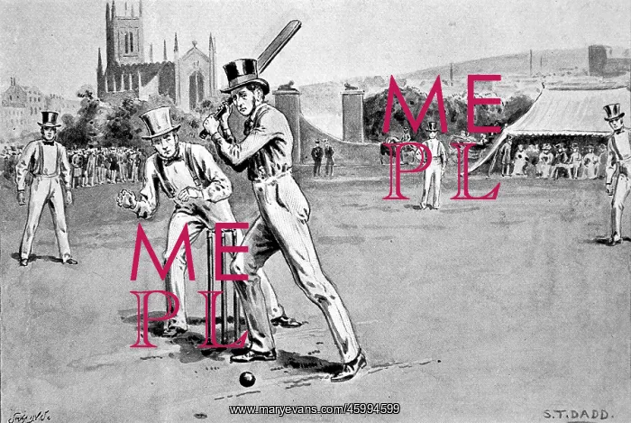 : Fuller Pilch batting for Kent, 1837 : Fuller Pilch batting for Kent, 1837