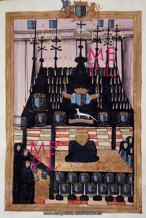 : The funeral of Anne of Brittany : The funeral of Anne of Brittany