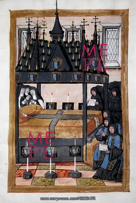 : The funeral of Anne of Brittany : The funeral of Anne of Brittany
