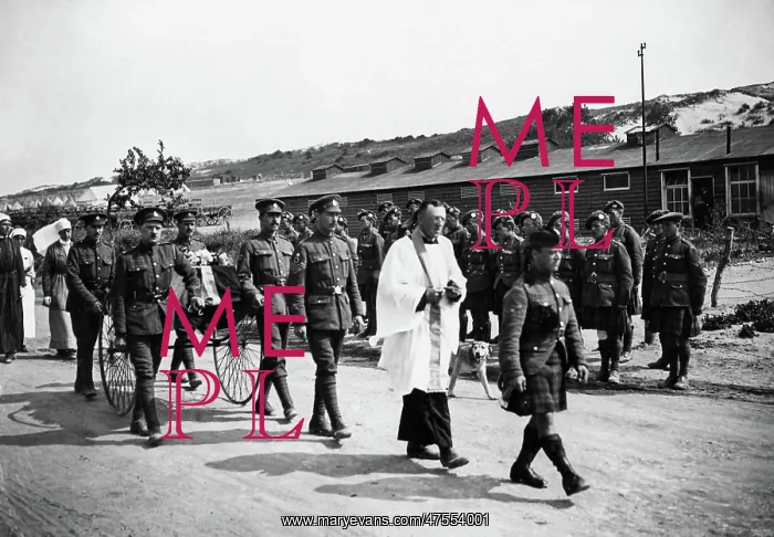 : Funeral of British Red Cross nurse, Western Front, WW1 : Funeral of British Red Cross nurse, Western Front, WW1