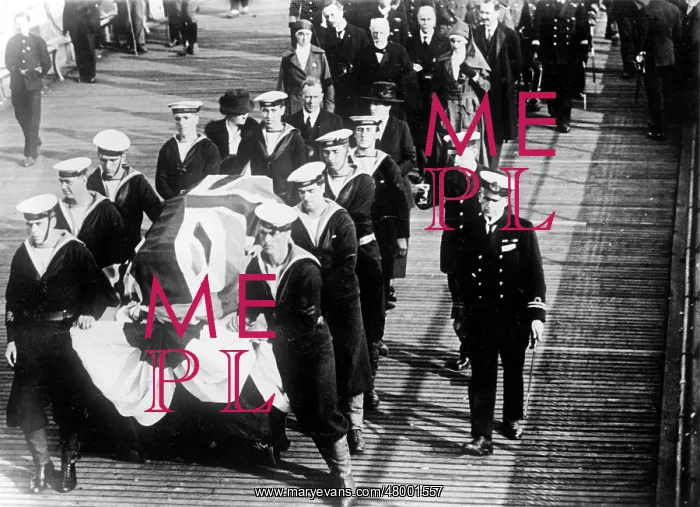 : Funeral cortege of Edith Cavell : Funeral cortege of Edith Cavell