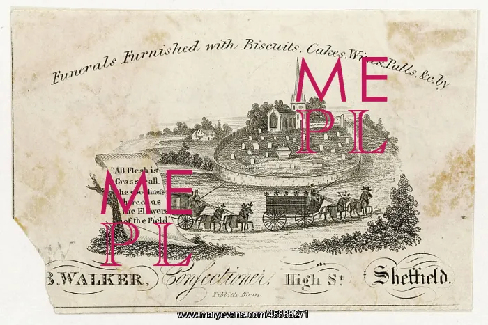 : FUNERAL FURNISHER'S CARD : FUNERAL FURNISHER'S CARD