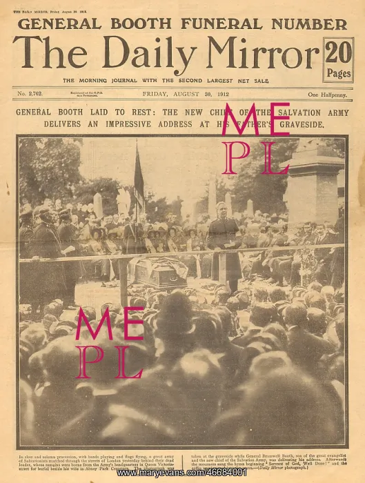 : Funeral of General Booth, Founder of Salvation Army : Funeral of General Booth, Founder of Salvation Army
