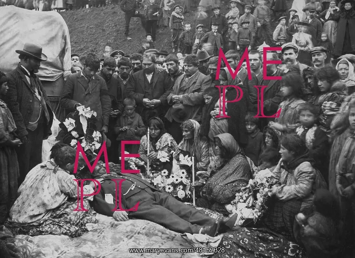 : Funeral for a Gypsy baron, 1904 : Funeral for a Gypsy baron, 1904