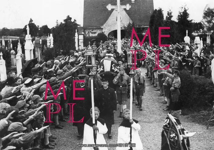 : Funeral of a Hitler Youth member : Funeral of a Hitler Youth member
