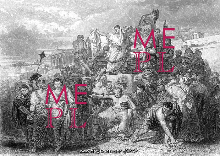 : Funeral of Julius Caesar, 44 BC : Funeral of Julius Caesar, 44 BC