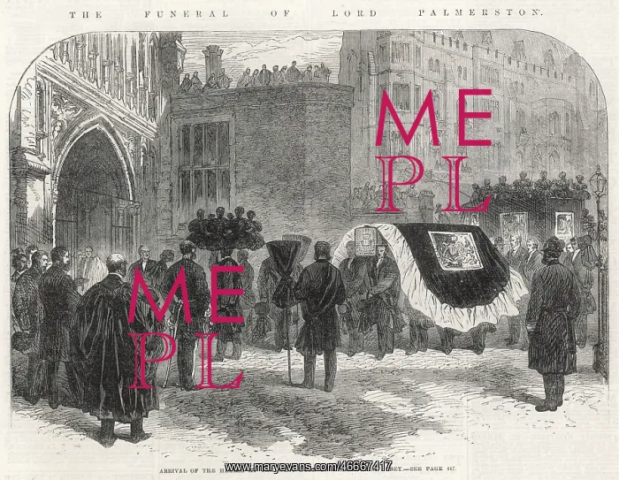 : The funeral of Lord Palmerston : The funeral of Lord Palmerston