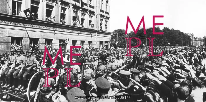 : Funeral procession for a killed SA man, 1936 : Funeral procession for a killed SA man, 1936
