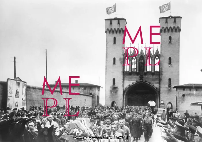 : Funeral procession of a killed SA man, 1939 : Funeral procession of a killed SA man, 1939