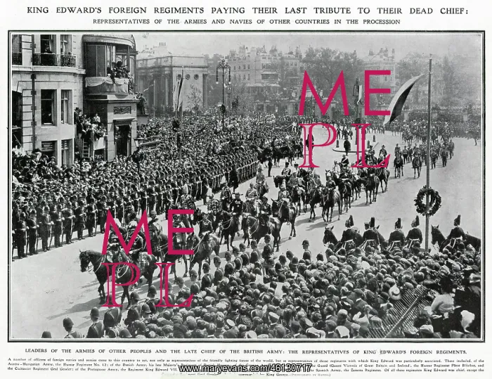 : Funeral procession of King Edward VII 1910 : Funeral procession of King Edward VII 1910