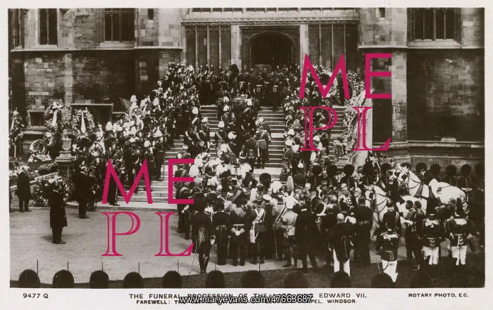 : Funeral procession of King Edward VII, Windsor : Funeral procession of King Edward VII, Windsor