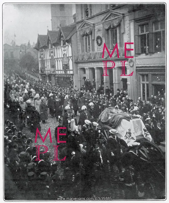 : Funeral procession of Queen Victoria at Windsor 1901 : Funeral procession of Queen Victoria at Windsor 1901