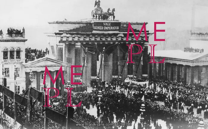 : Funeral procession for Wilhelm I at the Brandenburg Gate : Funeral procession for Wilhelm I at the Brandenburg Gate