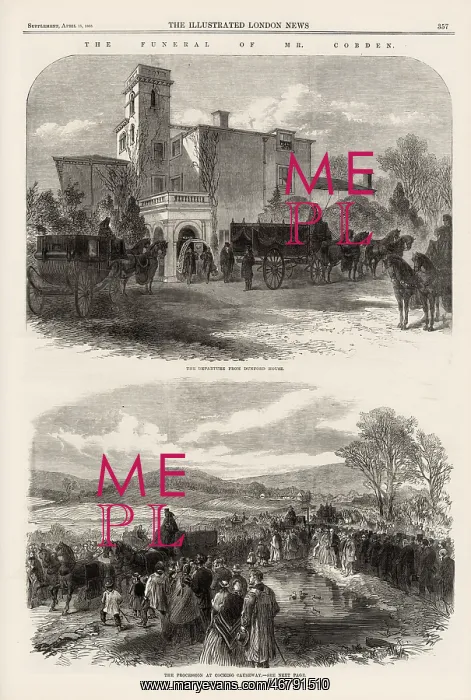 : Funeral of Richard Cobden : Funeral of Richard Cobden