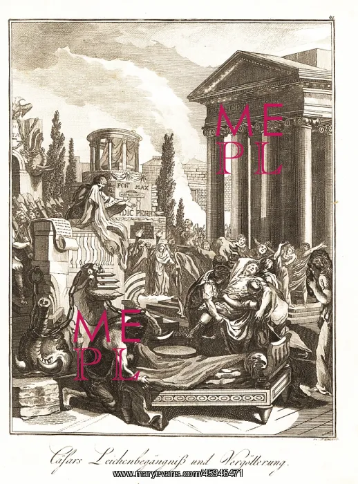 : Funeral rites and apotheosis of Julius Caesar, 44 BC : Funeral rites and apotheosis of Julius Caesar, 44 BC